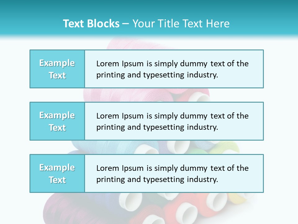Multiple Row Spectrum PowerPoint Template