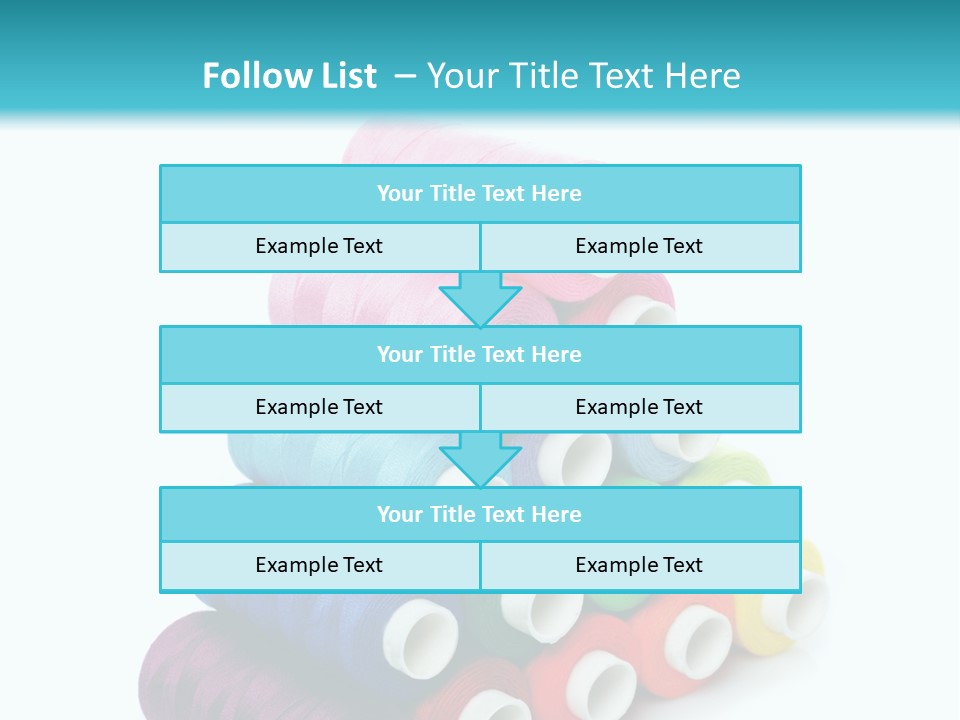 Multiple Row Spectrum PowerPoint Template