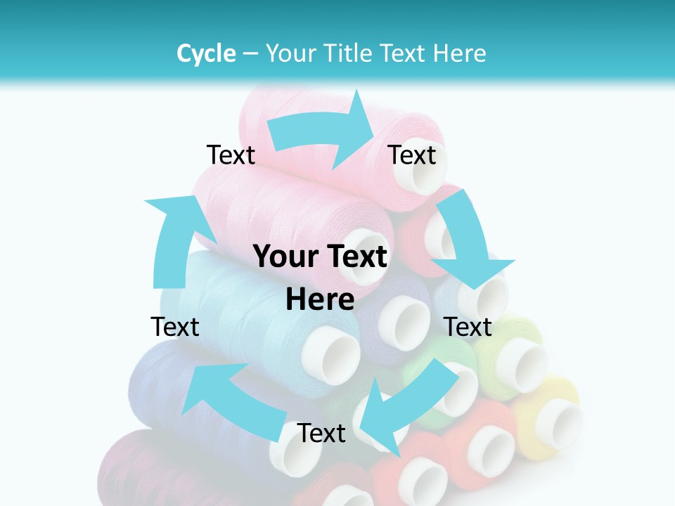Multiple Row Spectrum PowerPoint Template
