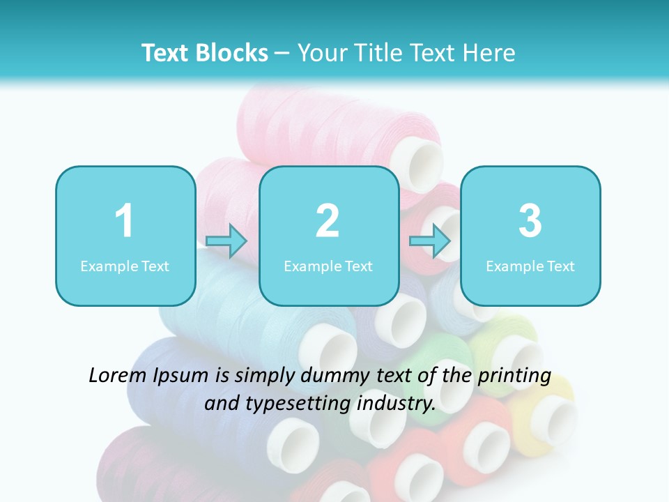 Multiple Row Spectrum PowerPoint Template