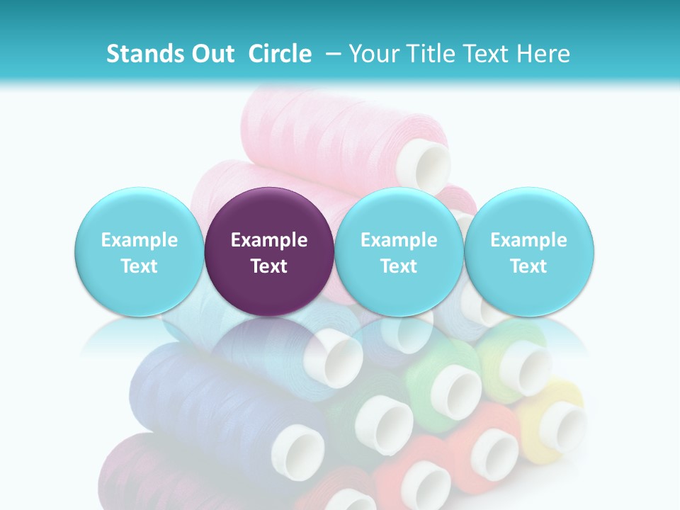 Multiple Row Spectrum PowerPoint Template