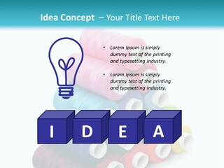 Multiple Row Spectrum PowerPoint Template