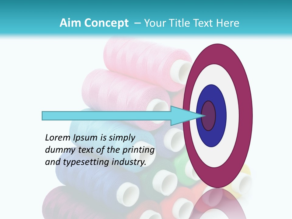 Multiple Row Spectrum PowerPoint Template