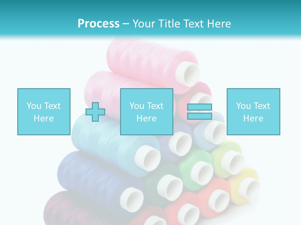 Multiple Row Spectrum PowerPoint Template