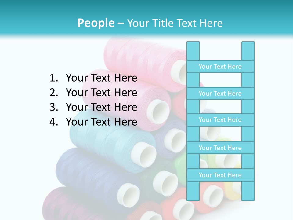 Multiple Row Spectrum PowerPoint Template