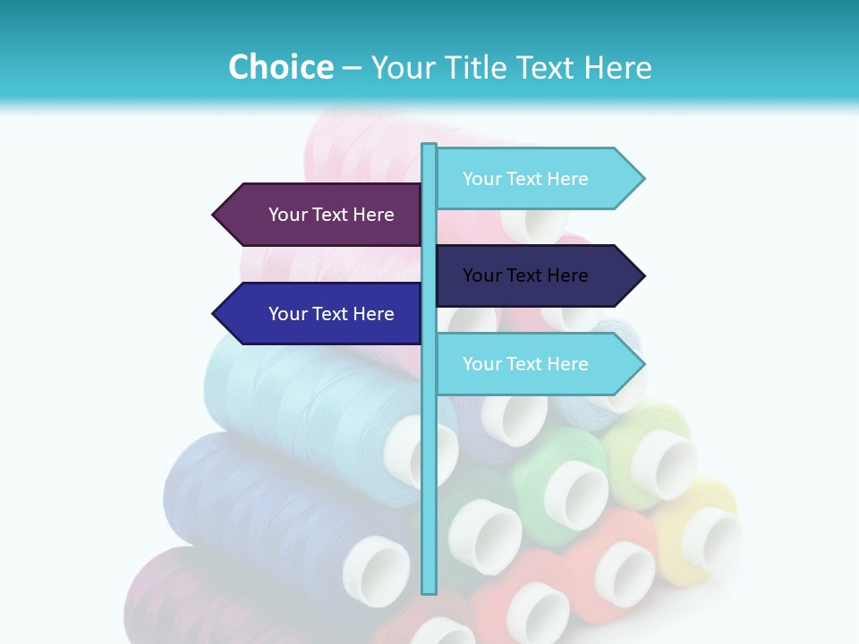 Multiple Row Spectrum PowerPoint Template