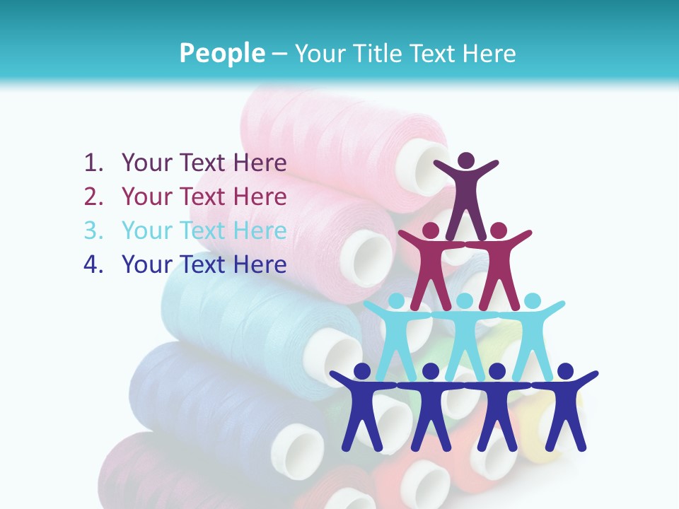 Multiple Row Spectrum PowerPoint Template