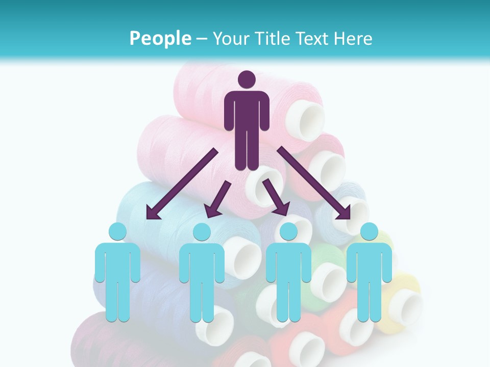 Multiple Row Spectrum PowerPoint Template