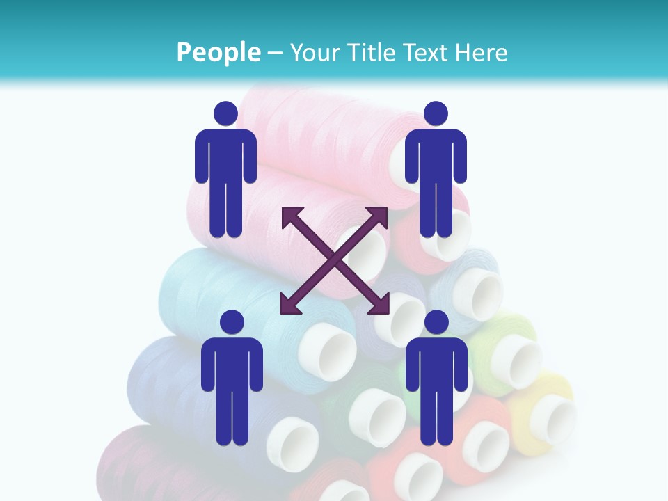 Multiple Row Spectrum PowerPoint Template