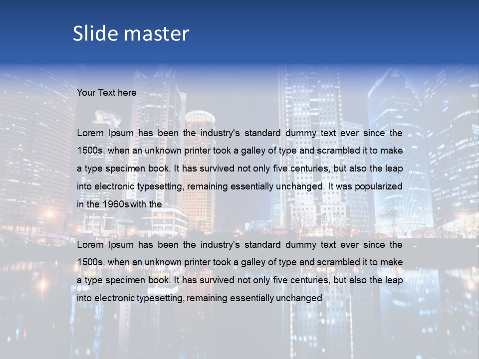 Environment Water Tower PowerPoint Template