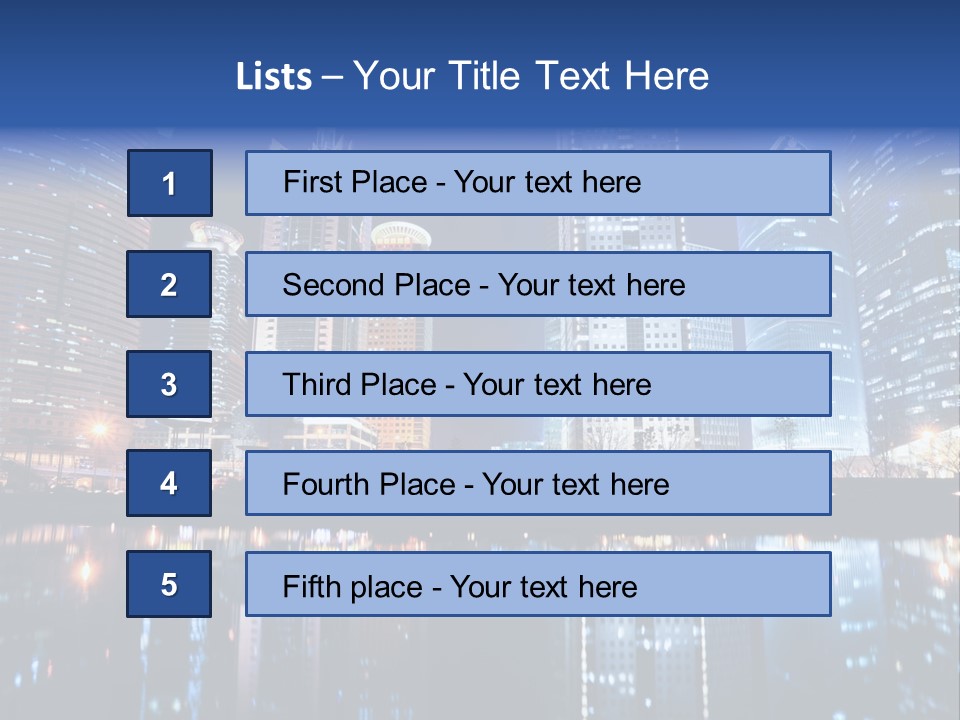 Environment Water Tower PowerPoint Template