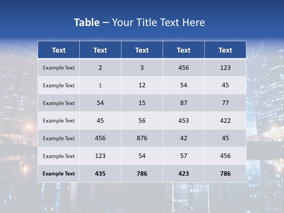 Environment Water Tower PowerPoint Template