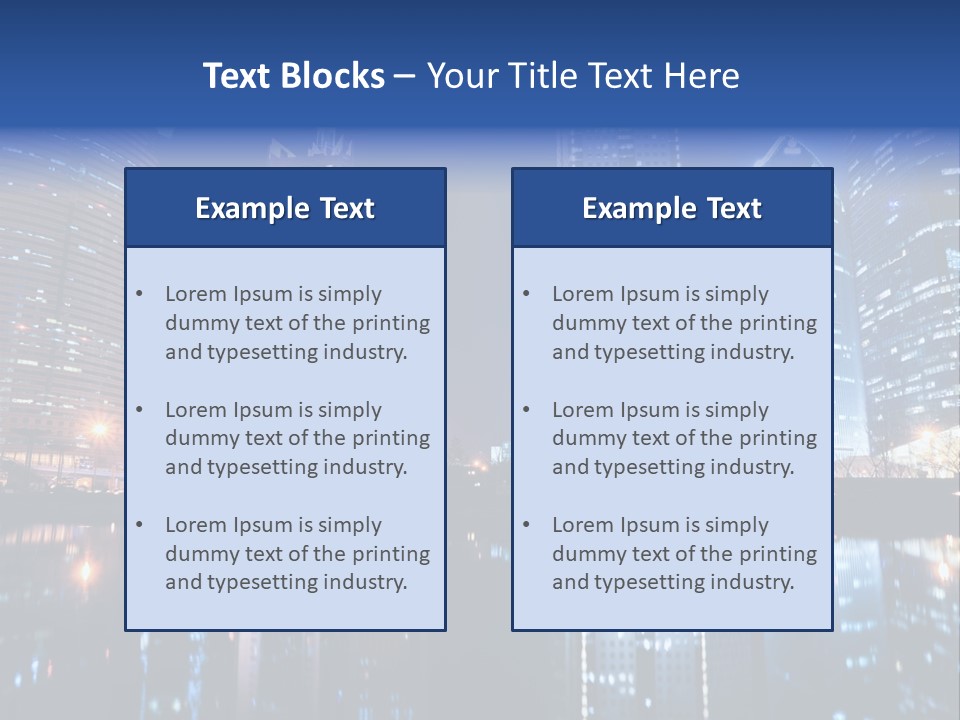 Environment Water Tower PowerPoint Template