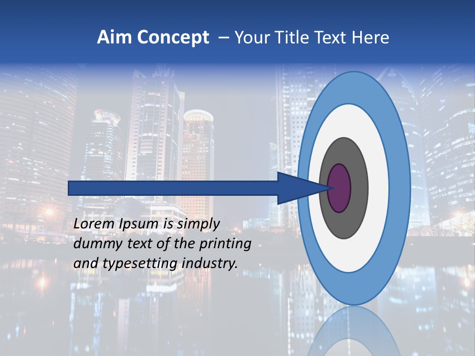 Environment Water Tower PowerPoint Template