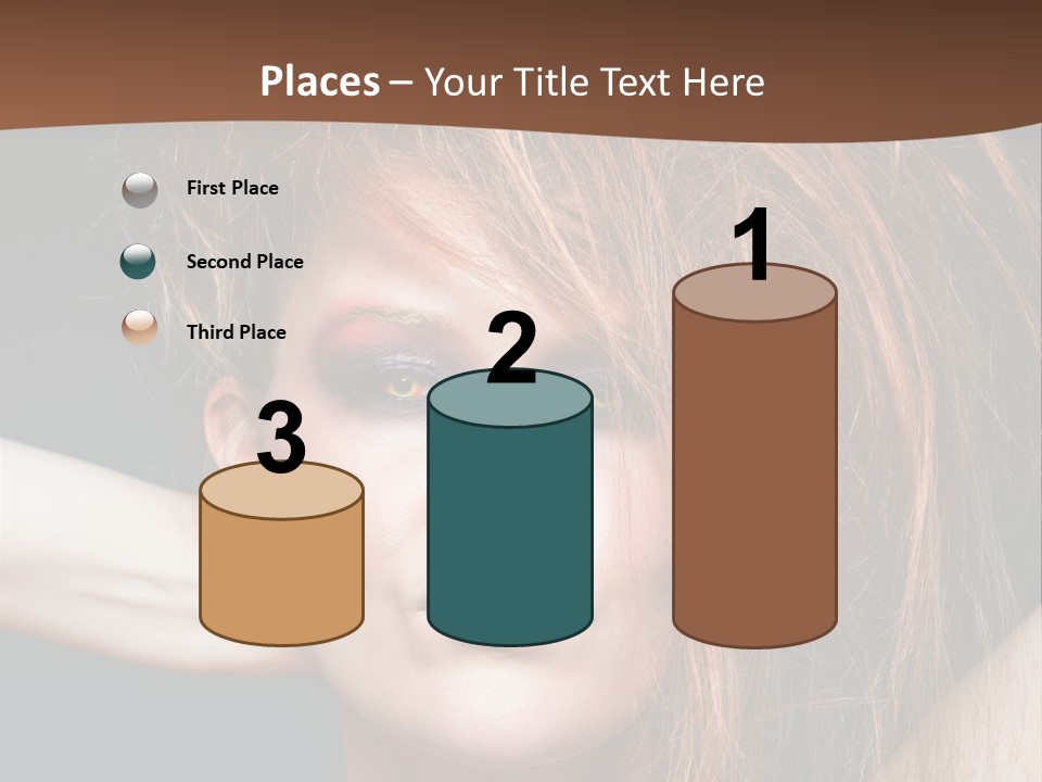 Cute Person Lenses PowerPoint Template