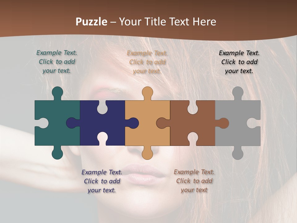 Cute Person Lenses PowerPoint Template