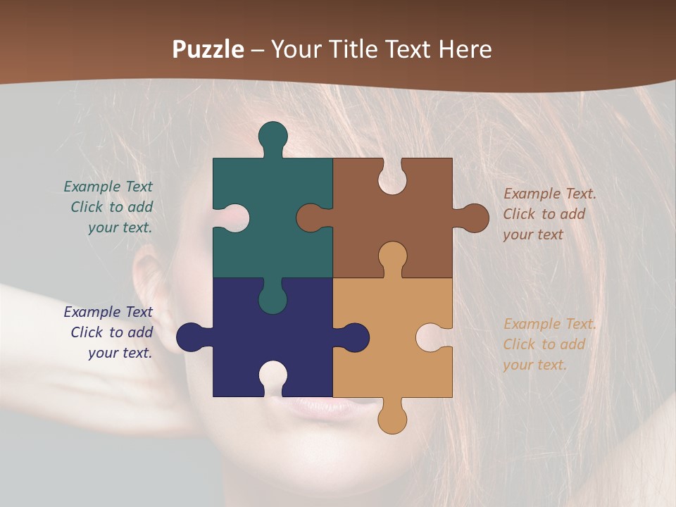 Cute Person Lenses PowerPoint Template