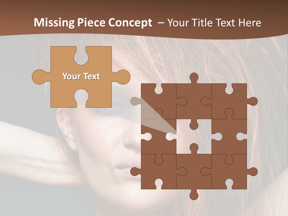 Cute Person Lenses PowerPoint Template