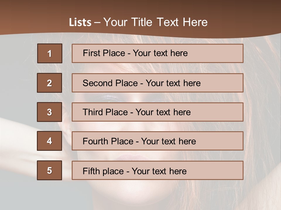 Cute Person Lenses PowerPoint Template