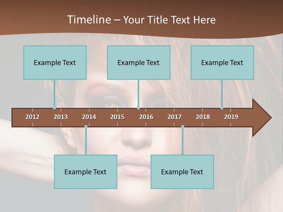 Cute Person Lenses PowerPoint Template