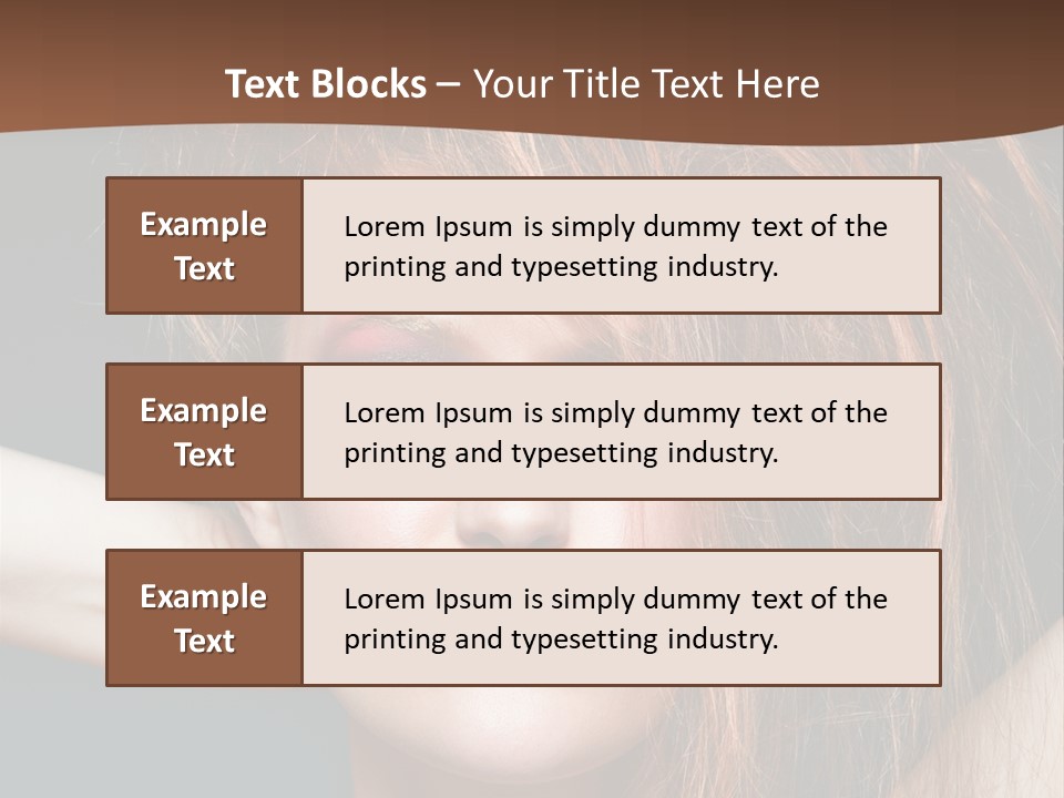 Cute Person Lenses PowerPoint Template