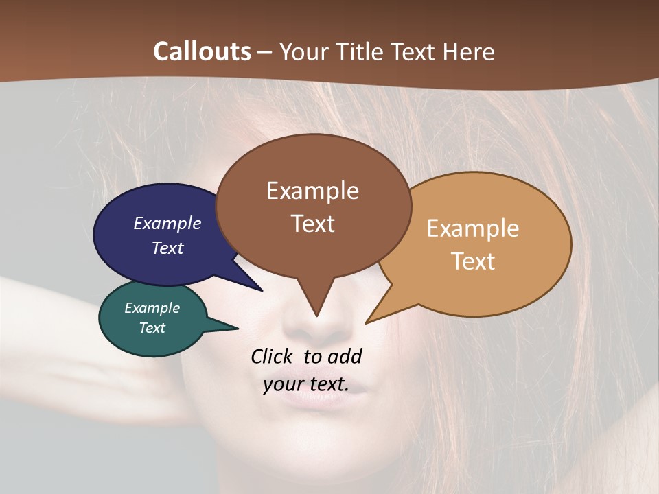 Cute Person Lenses PowerPoint Template