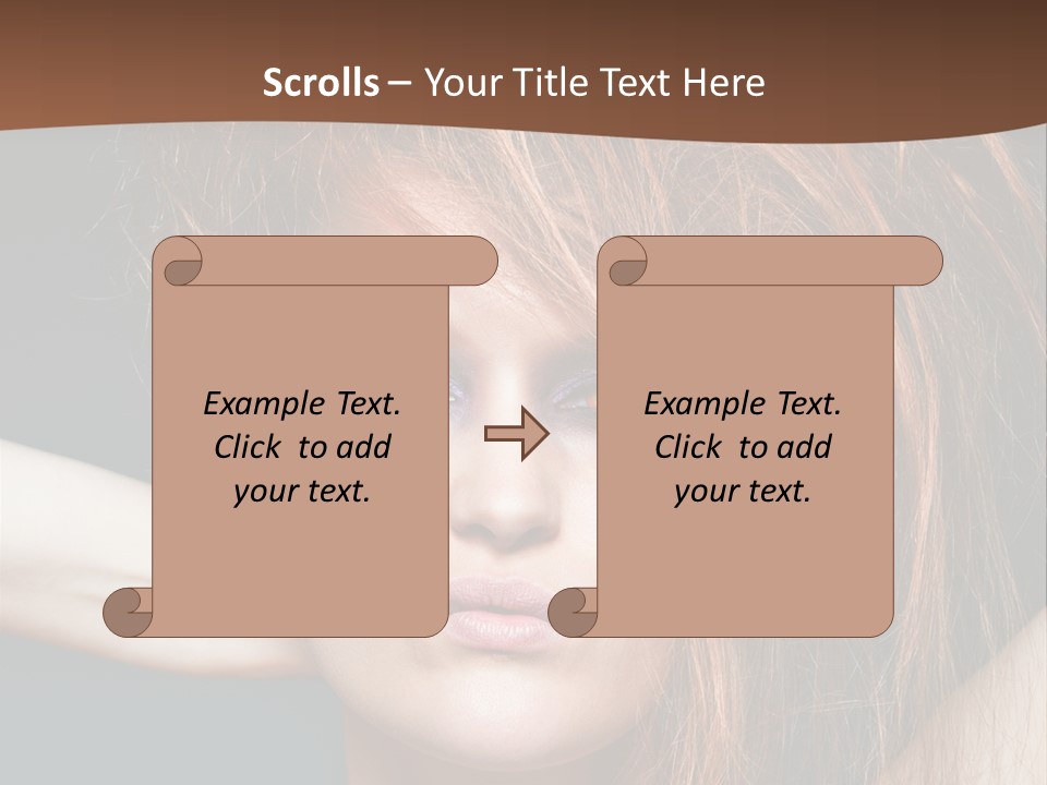 Cute Person Lenses PowerPoint Template