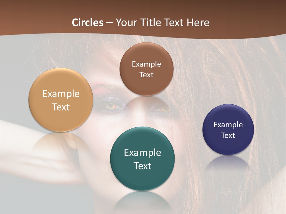 Cute Person Lenses PowerPoint Template