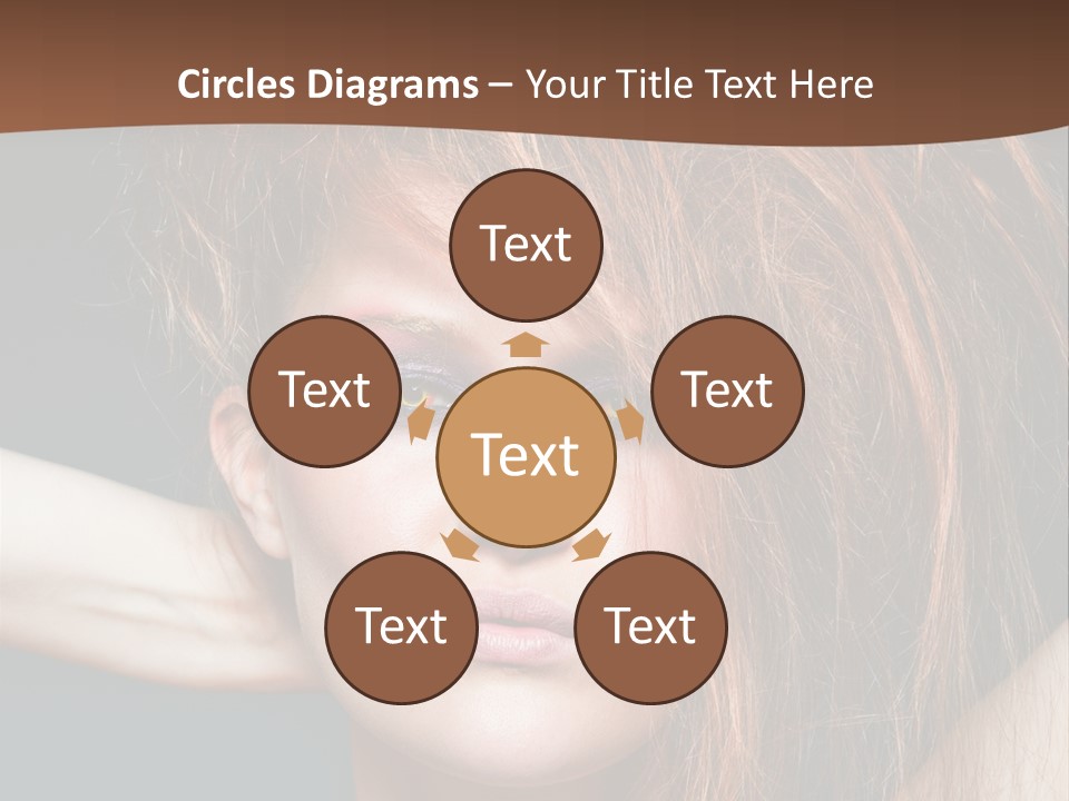 Cute Person Lenses PowerPoint Template