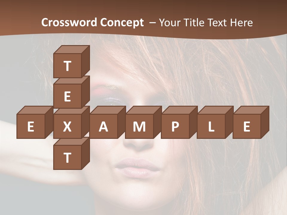 Cute Person Lenses PowerPoint Template