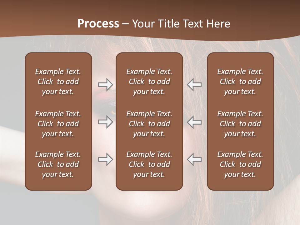 Cute Person Lenses PowerPoint Template