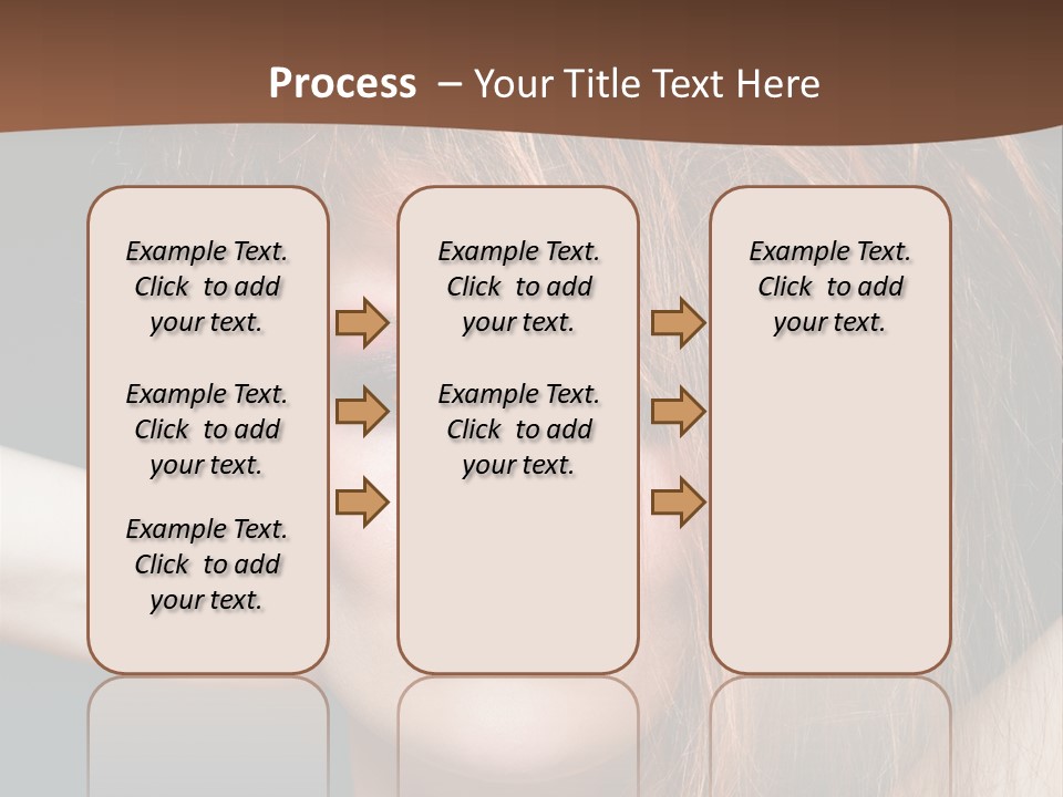 Cute Person Lenses PowerPoint Template