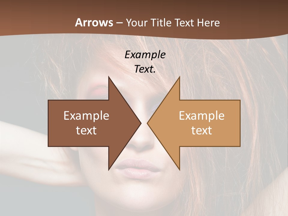 Cute Person Lenses PowerPoint Template
