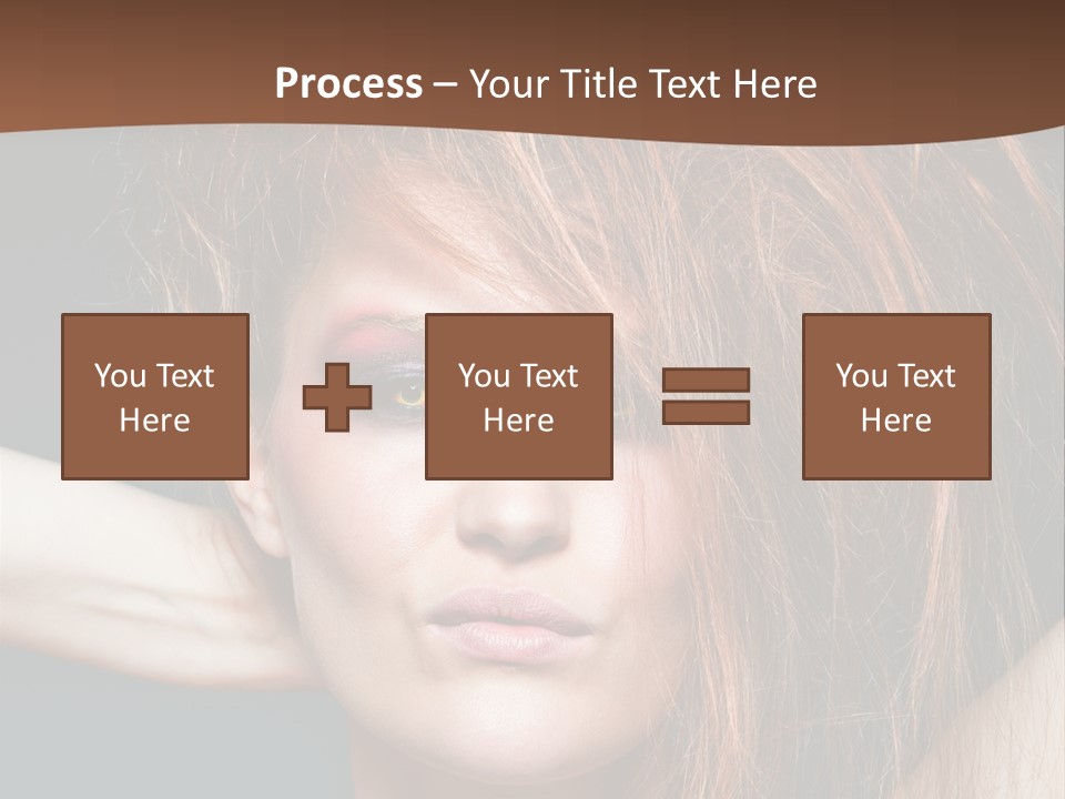 Cute Person Lenses PowerPoint Template