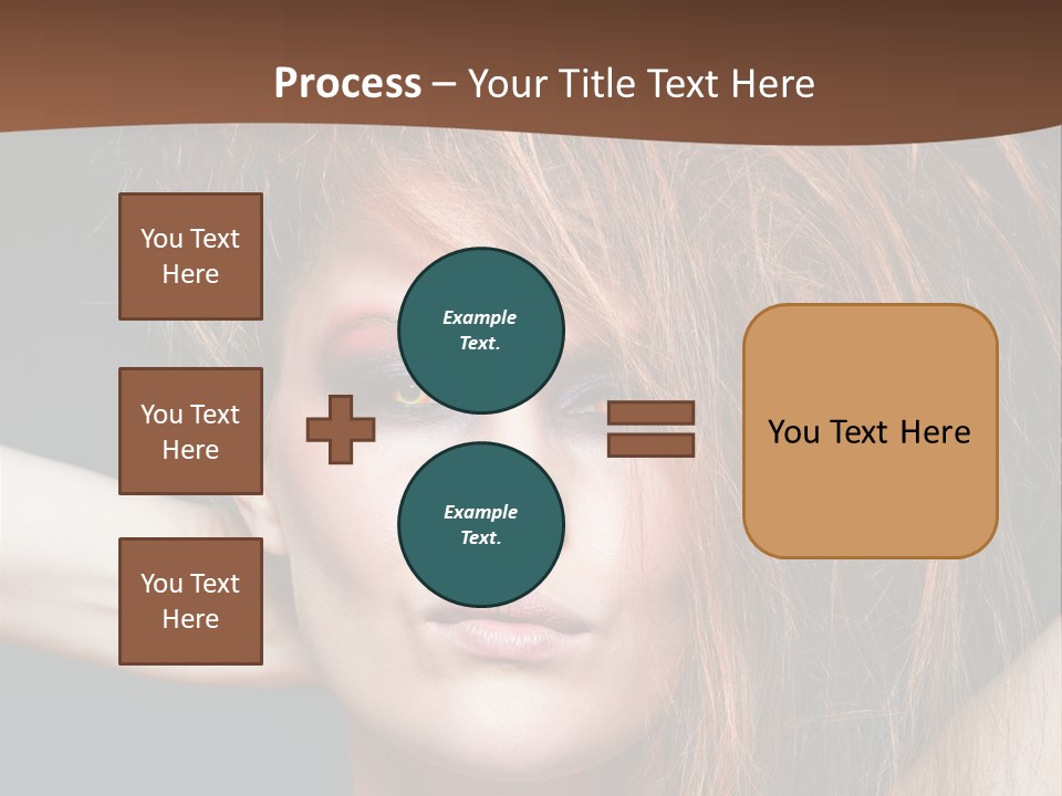 Cute Person Lenses PowerPoint Template