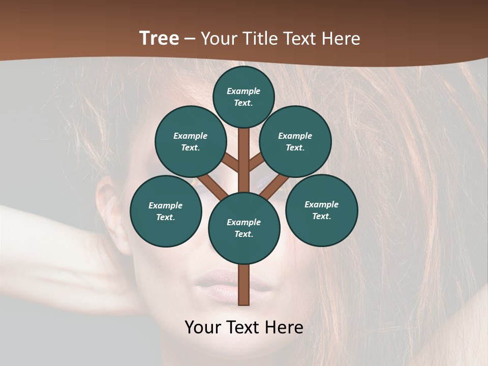 Cute Person Lenses PowerPoint Template