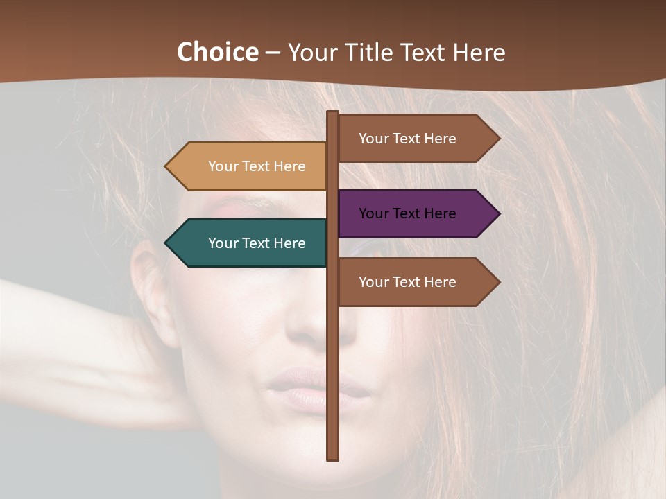 Cute Person Lenses PowerPoint Template