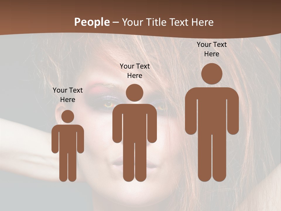 Cute Person Lenses PowerPoint Template