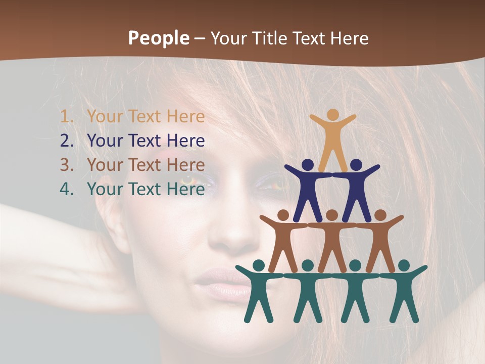 Cute Person Lenses PowerPoint Template