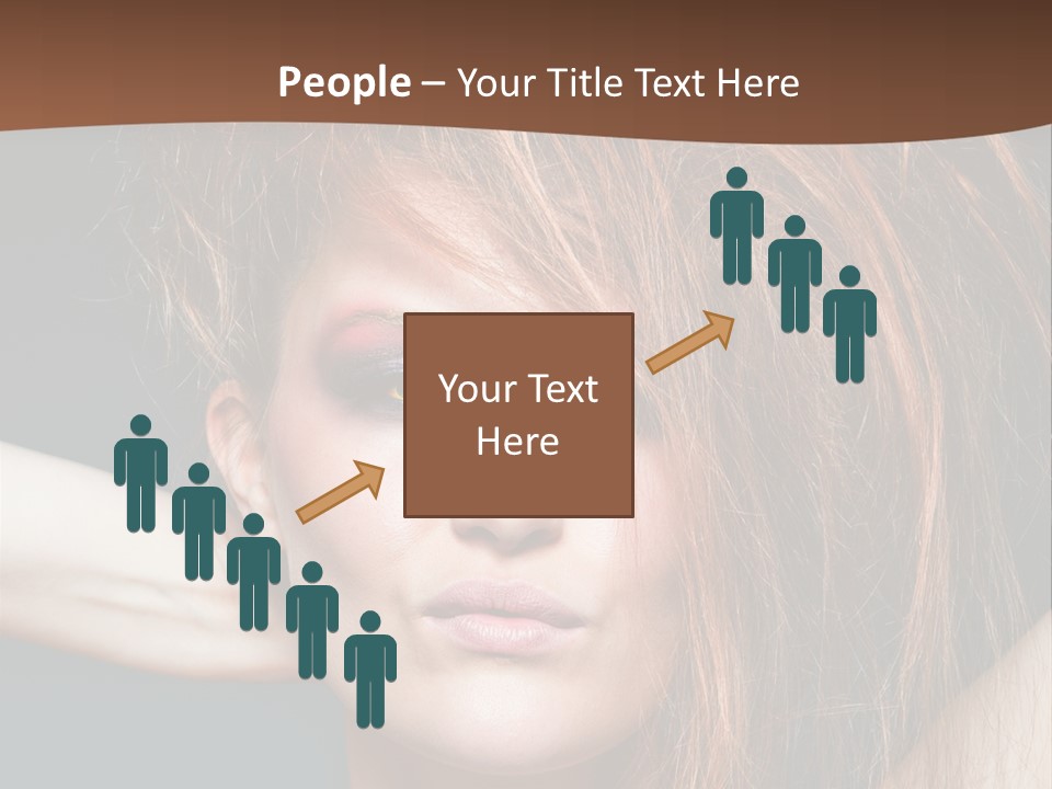 Cute Person Lenses PowerPoint Template