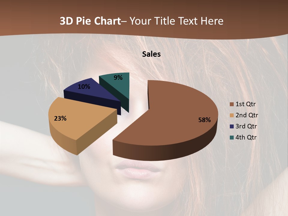 Cute Person Lenses PowerPoint Template