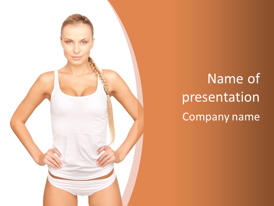 Young Health Beautiful PowerPoint Template