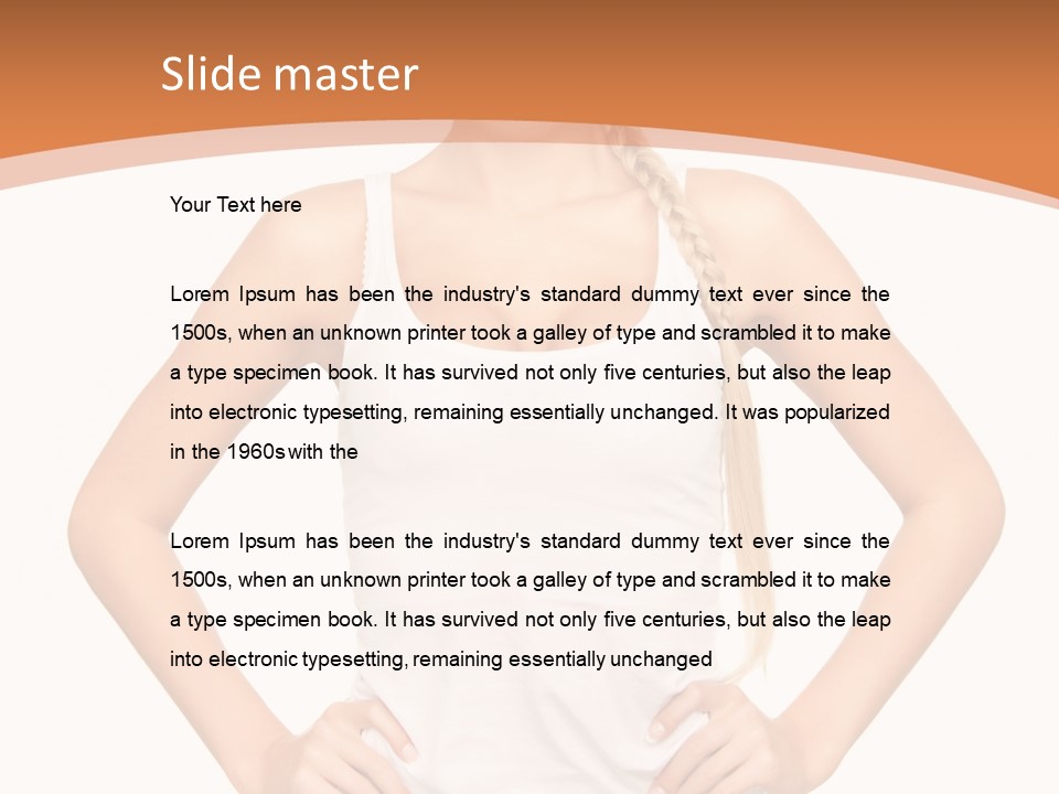 Young Health Beautiful PowerPoint Template