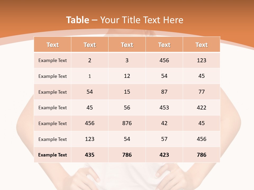 Young Health Beautiful PowerPoint Template