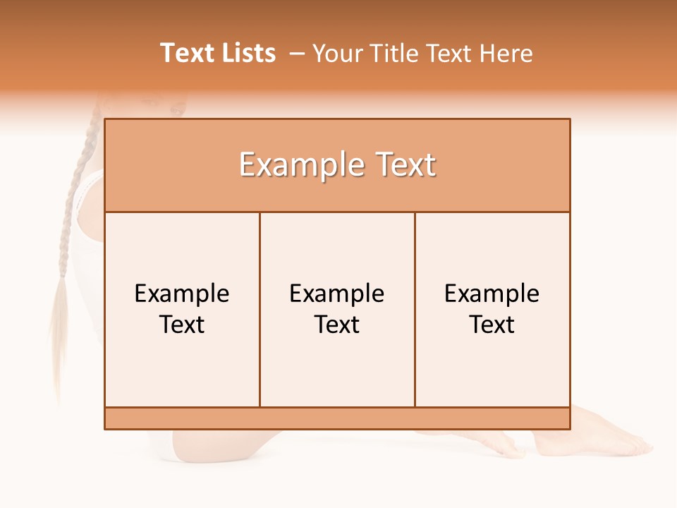 Cute Well Being Body PowerPoint Template