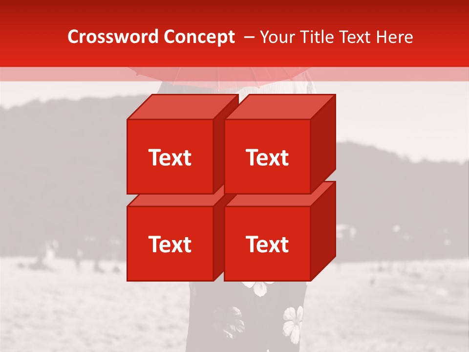 Skirt Umbrella Asian PowerPoint Template