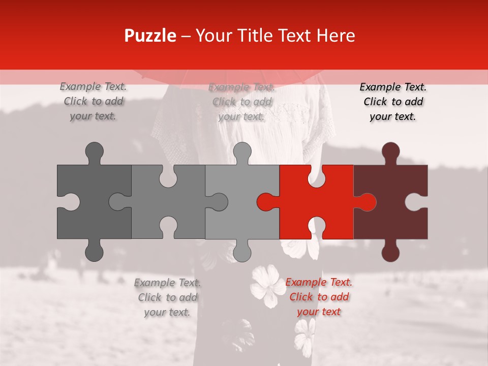 Skirt Umbrella Asian PowerPoint Template