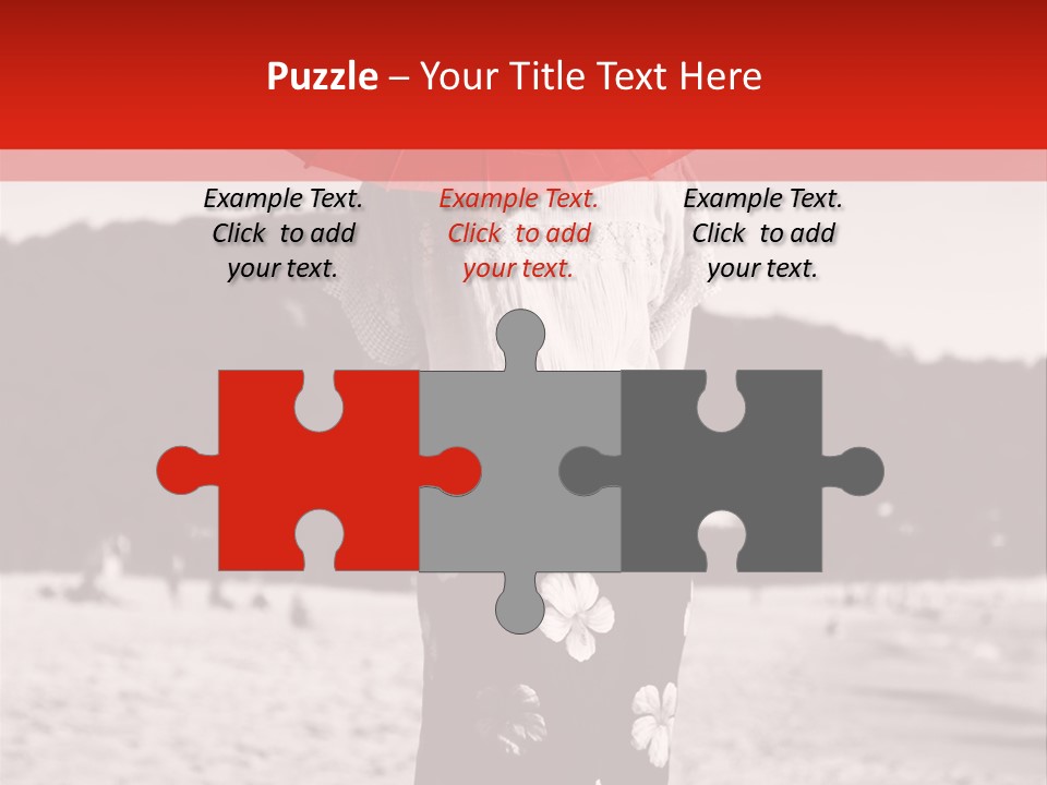 Skirt Umbrella Asian PowerPoint Template