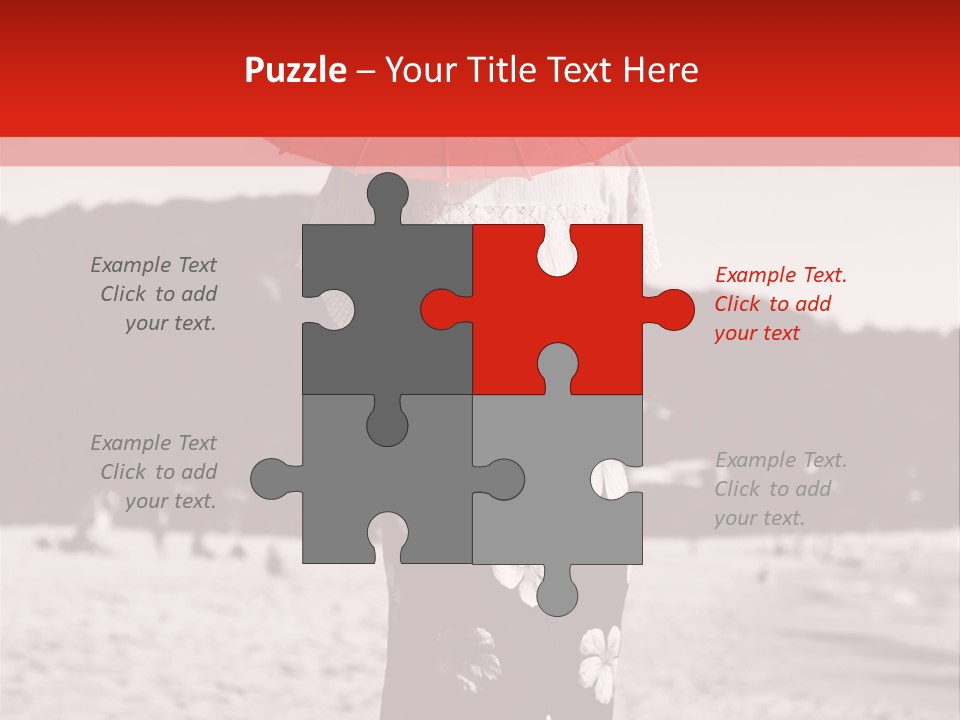 Skirt Umbrella Asian PowerPoint Template