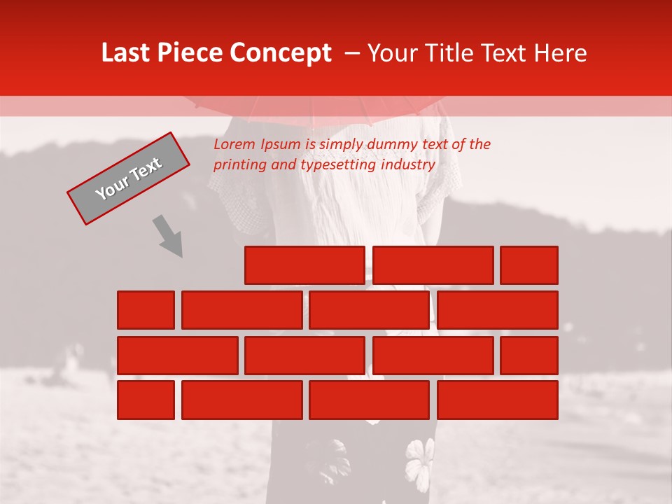 Skirt Umbrella Asian PowerPoint Template